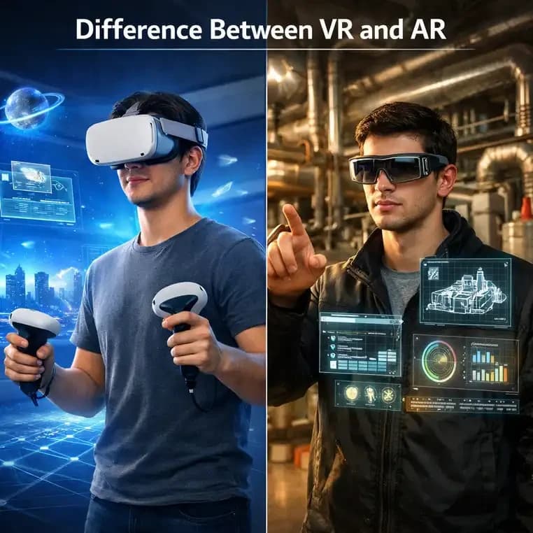 راهنمای جامع تفاوت واقعیت مجازی (VR) و واقعیت افزوده (AR)